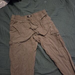 Rewash Women's Tan Cropped Pants